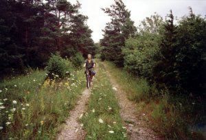 Blomstrande cykelväg